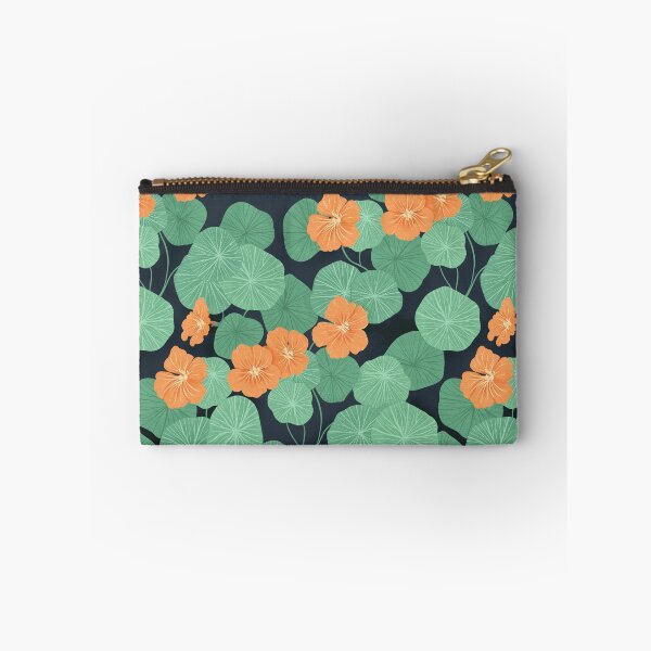 Item preview, Nasturtiums on navy  designed and sold by lauragraves.