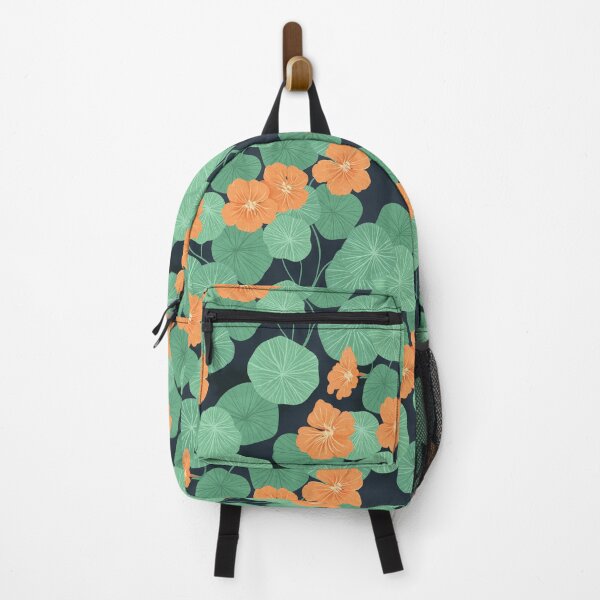 Item preview, Nasturtiums on navy  designed and sold by lauragraves.