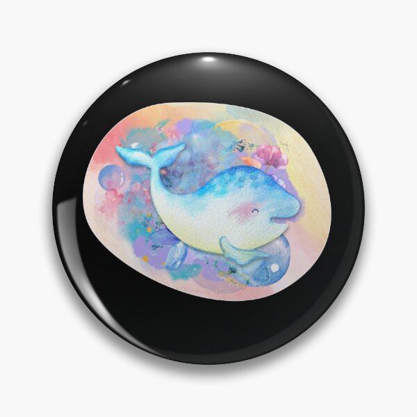 Item preview, Baby Beluga Whale Watercolor designed and sold by kuremureDesign.