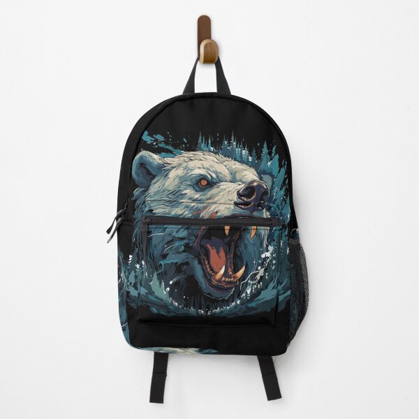 Item preview, Roaring grizzly bear with forest in the background designed and sold by Hisirdoux.