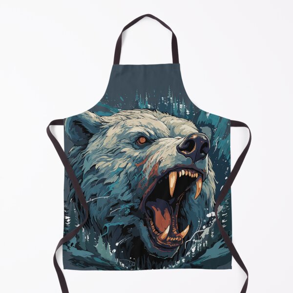 Item preview, Roaring grizzly bear with forest in the background designed and sold by Hisirdoux.