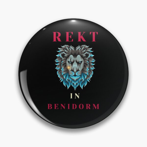 Item preview, REKT In Benidorm, Stunning Design With Blue Lion designed and sold by MarieSusan.
