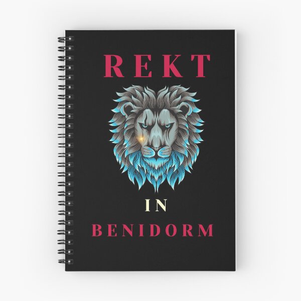 Item preview, REKT In Benidorm, Stunning Design With Blue Lion designed and sold by MarieSusan.