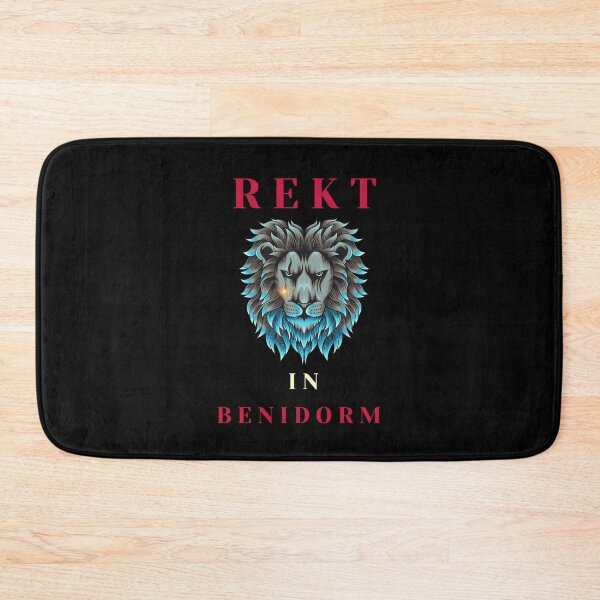 Item preview, REKT In Benidorm, Stunning Design With Blue Lion designed and sold by MarieSusan.