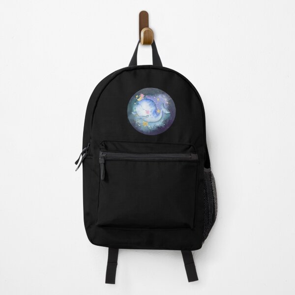Item preview, Baby Beluga Whale Swimming In Space Watercolor designed and sold by kuremureDesign.