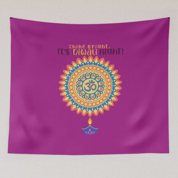 Item preview, Shine Bright, It's Diwali Night! designed and sold by CarbonPosDesign.