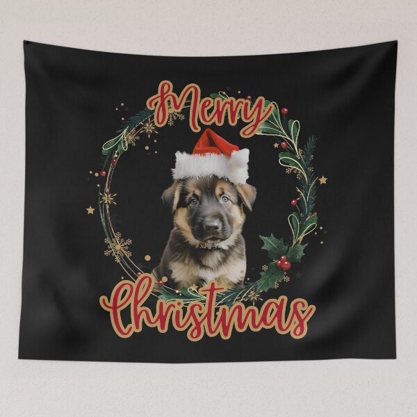 Item preview, German Shepherd Puppy Christmas Shirts | Adorable Holiday Apparel designed and sold by DarlingsTees.