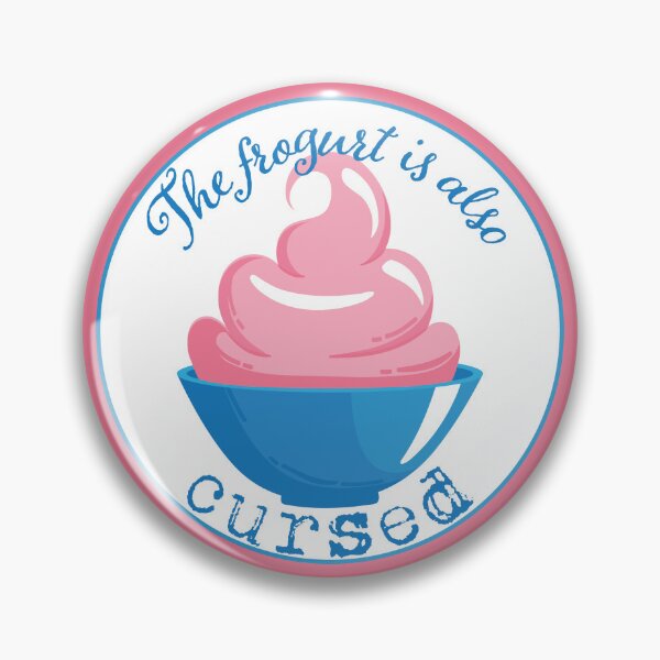 Item preview, Simpsons the Frogurt is Also Cursed (Blue Text) designed and sold by GatorDesign.