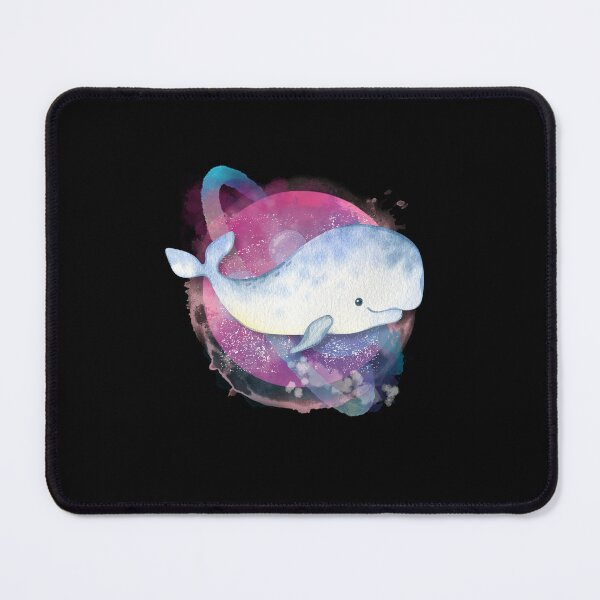 Item preview, Baby Beluga Whale In Space Watercolor designed and sold by kuremureDesign.