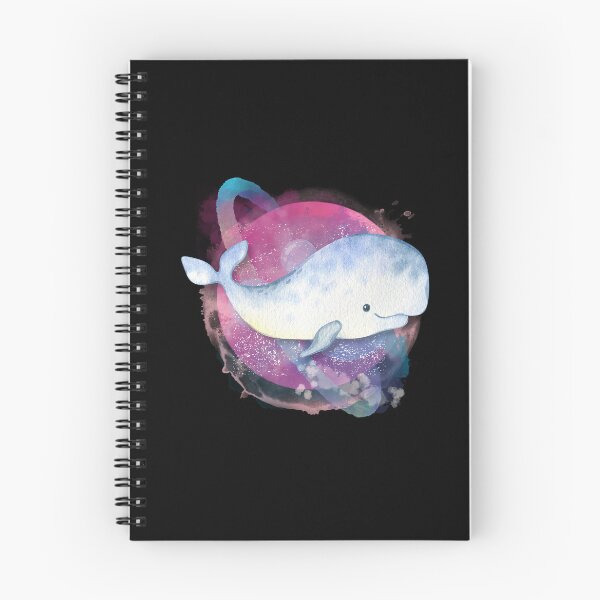 Item preview, Baby Beluga Whale In Space Watercolor designed and sold by kuremureDesign.