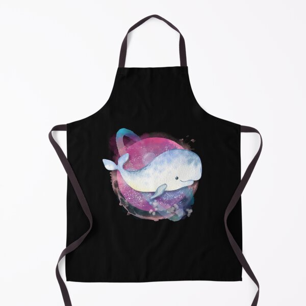 Item preview, Baby Beluga Whale In Space Watercolor designed and sold by kuremureDesign.
