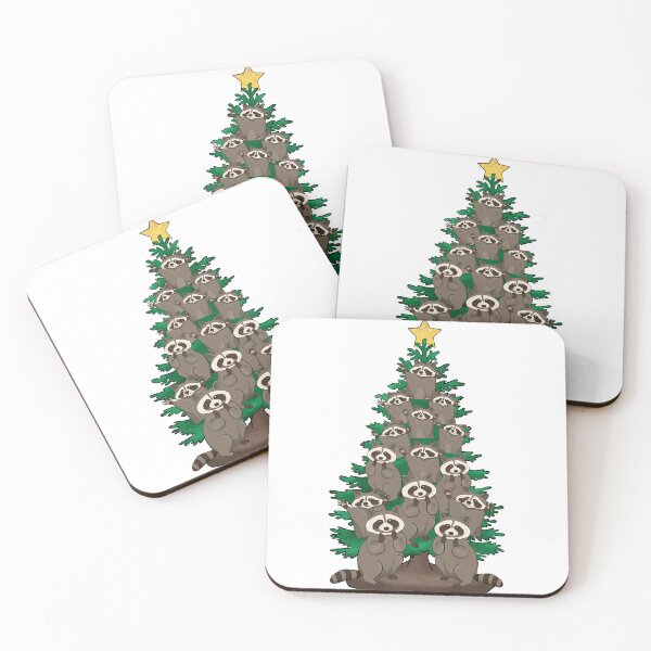 Item preview, Raccoon Christmas Tree designed and sold by DigitalByEb.