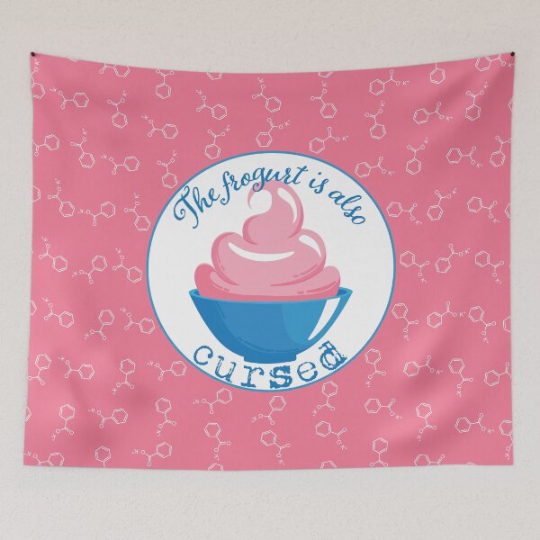Item preview, Simpsons the Frogurt is Also Cursed (Blue Text) designed and sold by GatorDesign.