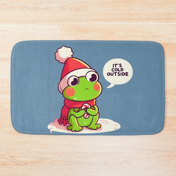 Item preview, Festive Frog: 'It's Cold Outside' designed and sold by elettrazunino.