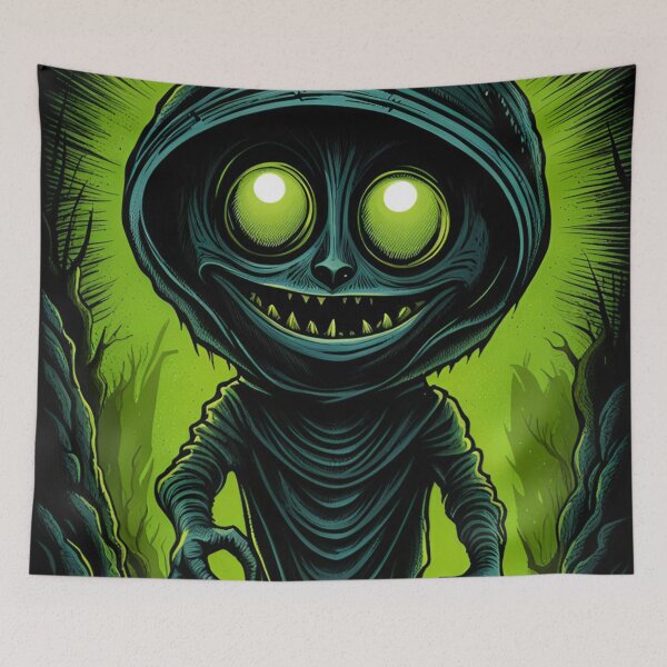 Item preview, alienlove 74 good mood lucky funny skull designed and sold by alienlove-8.