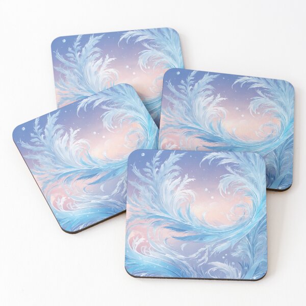Item preview, Blue frost pattern. Abstract winter season background. designed and sold by twisted-dot.