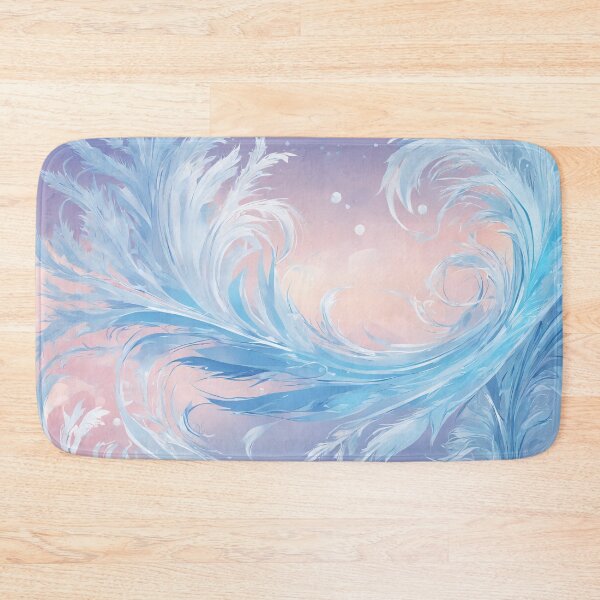 Item preview, Blue frost pattern. Abstract winter season background. designed and sold by twisted-dot.