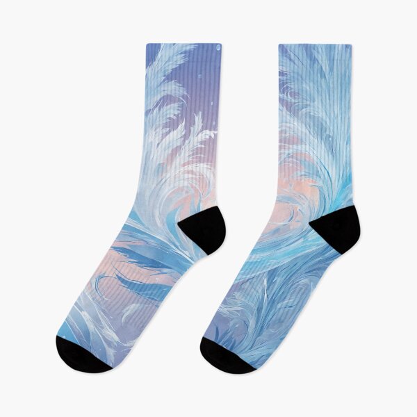 Item preview, Blue frost pattern. Abstract winter season background. designed and sold by twisted-dot.