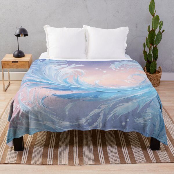 Item preview, Blue frost pattern. Abstract winter season background. designed and sold by twisted-dot.