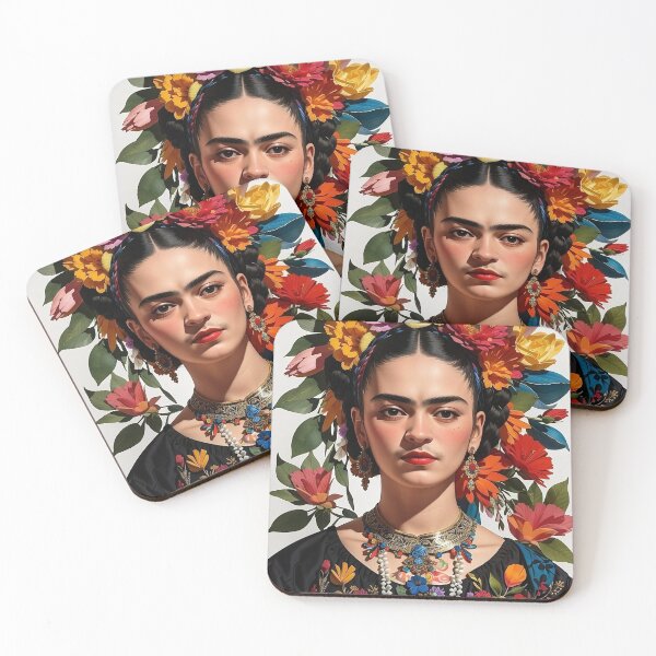 Item preview, Frida Khalo "All the Flowers"- 3 designed and sold by vsartmaking.