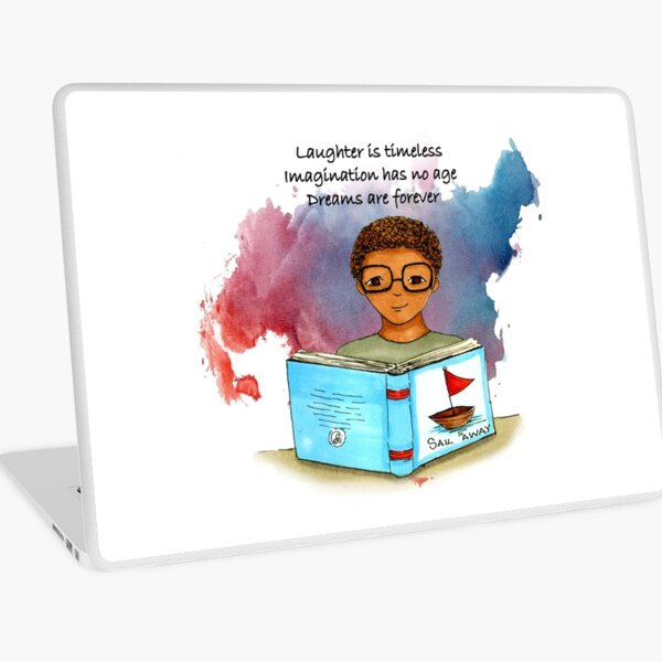 Day Dreaming-Boy reading Laptop Skin