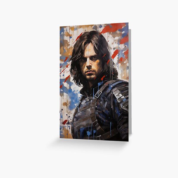 Item preview, Winter Soldier painting designed and sold by Charlotte Hawkins.