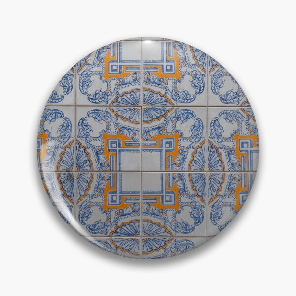 Item preview, Alfama Lisbon Wall Art Portuguese Mosaic Blue designed and sold by PhotosByVille.
