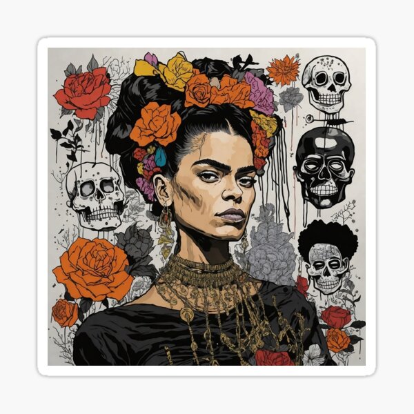 Aperçu de l'œuvre Frida Khalo "Art Graffity" créée et vendue par vsartmaking.