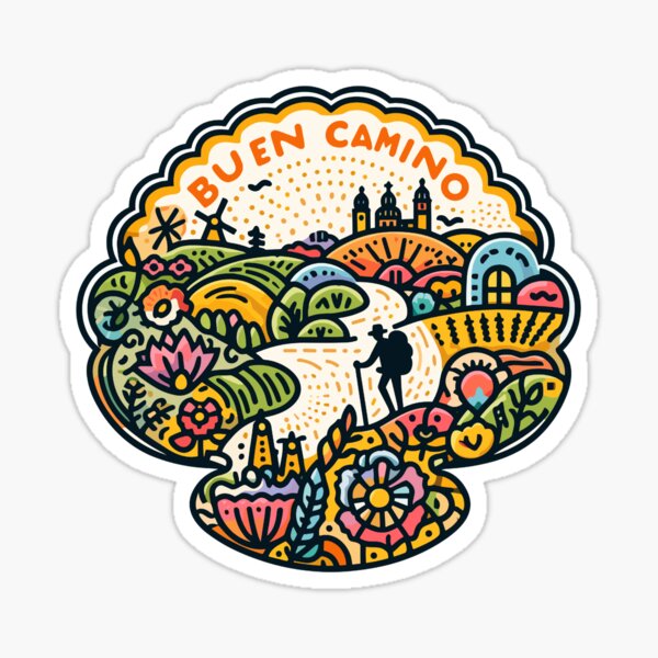 Artikel-Vorschau von ¡BUEN CAMINO! Camino de Santiago – Hemd, Mütze, Knopf, Anstecknadel, Aufkleber usw, designt und verkauft von cloudhiker.