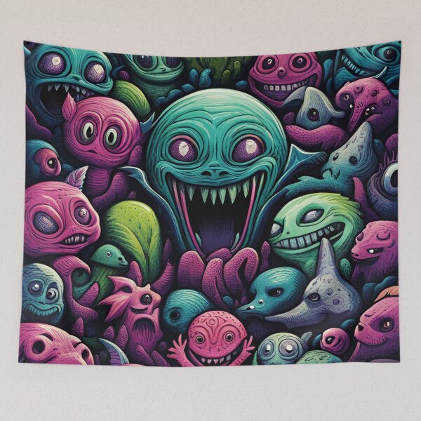 Item preview, alienlove 79 good mood lucky funny skull designed and sold by alienlove-8.