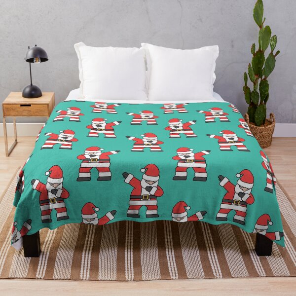Item preview, santa dabbing - teal designed and sold by littlearrow.