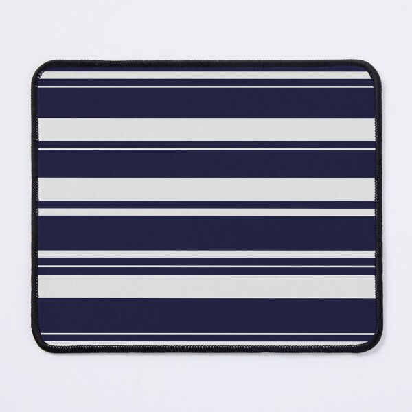 Item preview, Navy Blue and White Varying Width Stripes Pattern designed and sold by James Prince.
