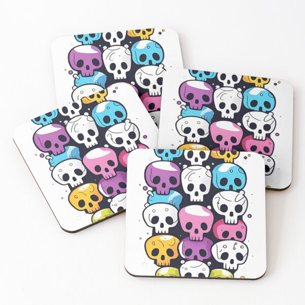 Item preview, alienlove 82 good mood lucky funny skull designed and sold by alienlove-8.