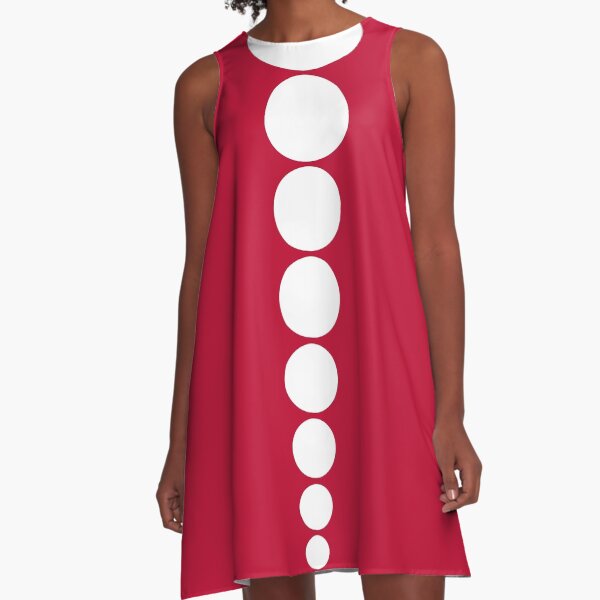 Item preview, 60's Retro Mod Minimal Dots in Red and White designed and sold by MellowCat.