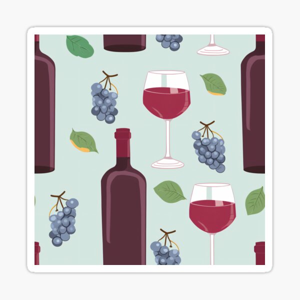 Item preview, A romantic evening with red wine and a wine bottle. designed and sold by StrawberryJolly.