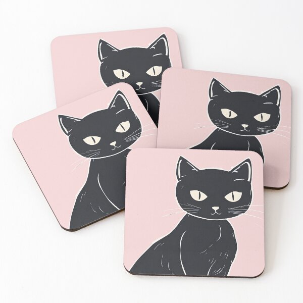 Item preview, Black Cat cartoon designed and sold by Catophile.