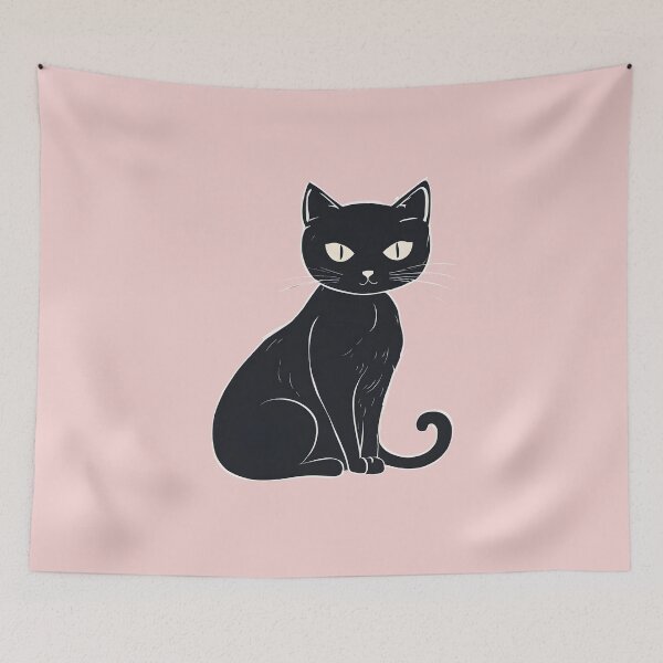 Item preview, Black Cat cartoon designed and sold by Catophile.