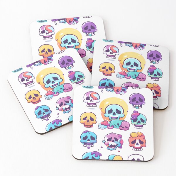 Item preview, alienlove 83 good mood lucky funny skull designed and sold by alienlove-8.