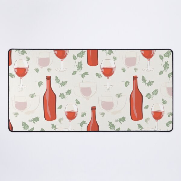 Item preview, Red wine and a bottle, the perfect pair for relaxation. designed and sold by StrawberryJolly.
