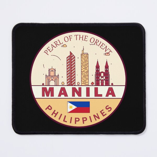 Item preview, Manila Philippines City Skyline Emblem designed and sold by KrisSidDesigns.
