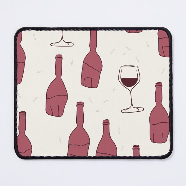 Item preview, Vintage wine bottle with a glass of rich red wine. designed and sold by StrawberryJolly.