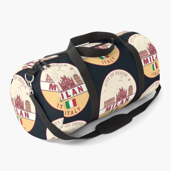 Item preview, Milan Italy City Skyline Emblem designed and sold by KrisSidDesigns.