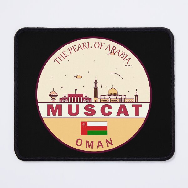 Item preview, Muscat Oman City Skyline Emblem designed and sold by KrisSidDesigns.
