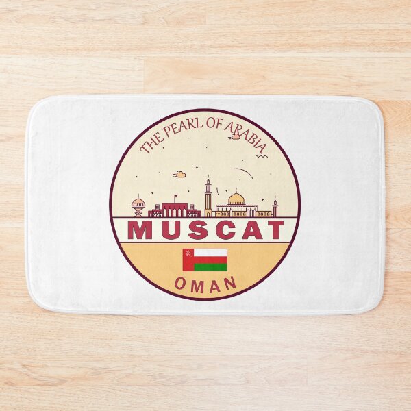 Item preview, Muscat Oman City Skyline Emblem designed and sold by KrisSidDesigns.