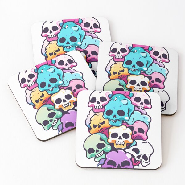 Item preview, alienlove 87 good mood lucky funny skull designed and sold by alienlove-8.