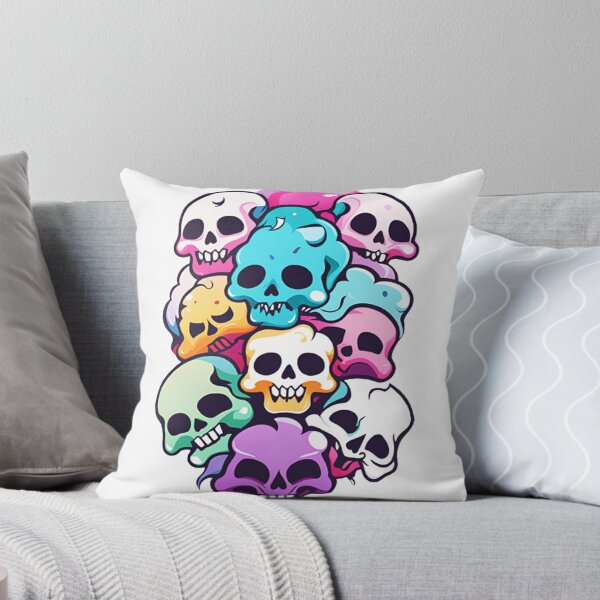 Item preview, alienlove 87 good mood lucky funny skull designed and sold by alienlove-8.
