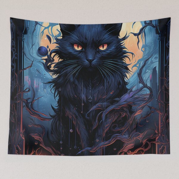 Item preview, Mystic Moonlit Feline designed and sold by Spooky111Realm.