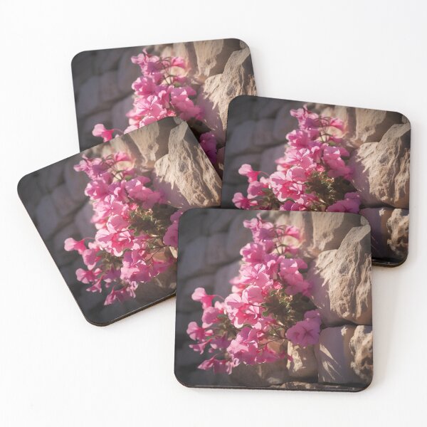 Item preview, Stone wall flowers art print designed and sold by dcrc.