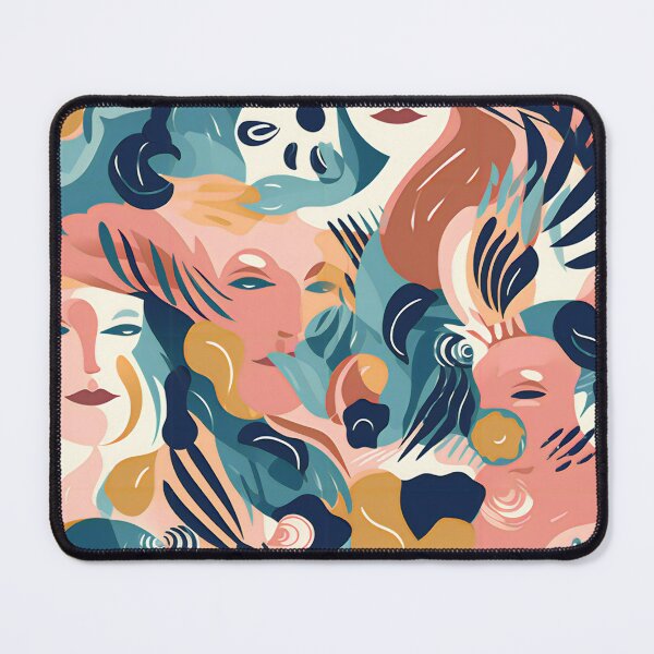 Item preview, Abstract Flowers and Faces designed and sold by Hashola Designs.