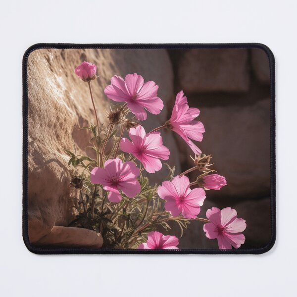Item preview, stone wall flowers art print designed and sold by dcrc.